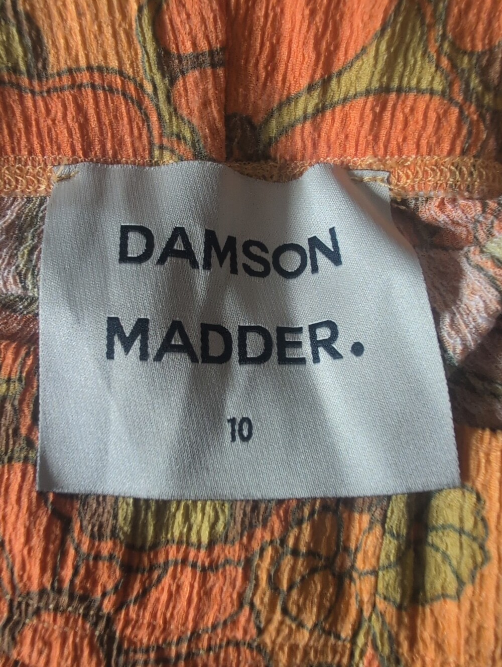 Damson Madder Women's Floral '70s Look Flared Pants Size 10 M/L - Picture 2 of 2